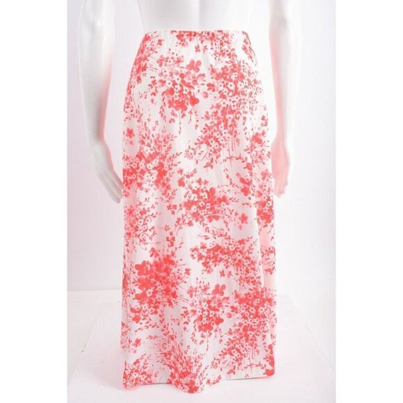 Vintage Marta D Womans Skirt Set Blouse Top Size 16 Red White Floral 3pcs - Picture 11 of 12